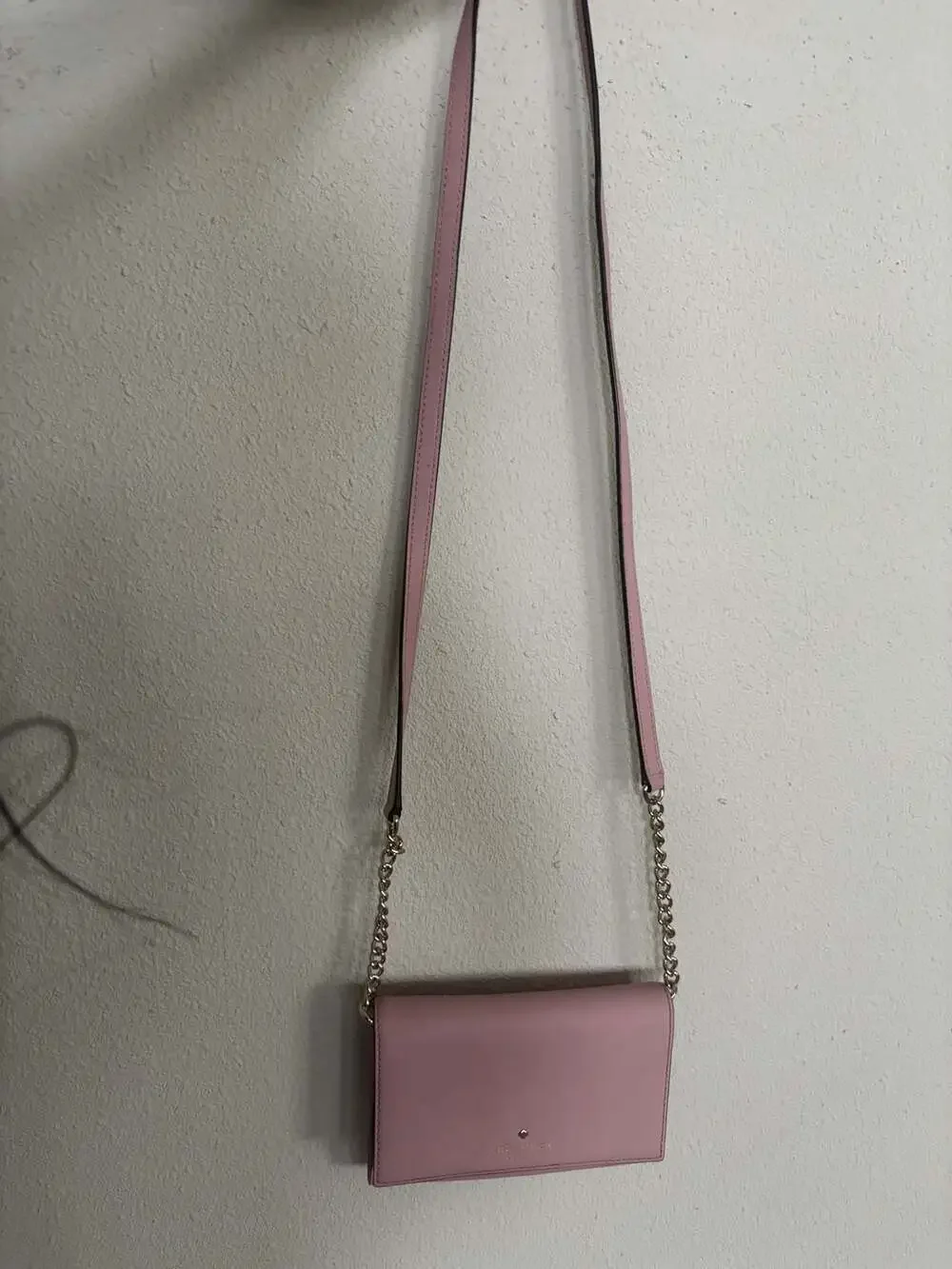 Kate Spade Cedar Street Cami Saffiano Leather Chain Crossbody Bag in Pink